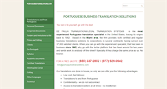 Desktop Screenshot of portuguesetranslations.com