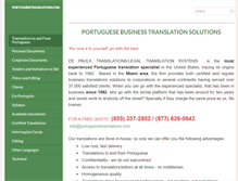 Tablet Screenshot of portuguesetranslations.com